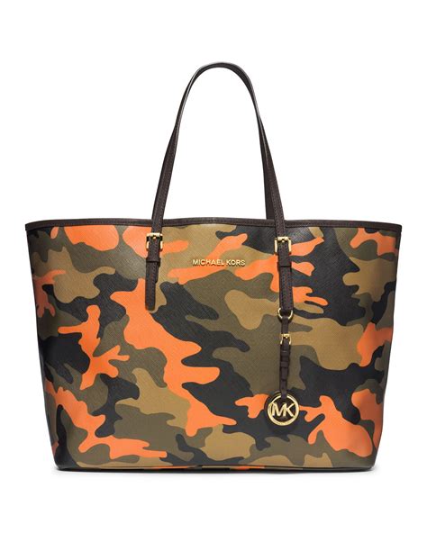 michael kors camo medium tote|Michael Kors Tote shoulder bag.